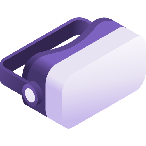 lunettes de réalité virtuelle Gradient Isometric Gradient Icône