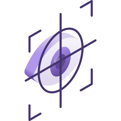 Śledzenie wzroku Gradient Isometric Gradient ikona