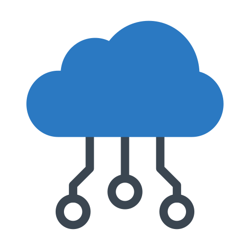 cloud-server Generic Blue icon