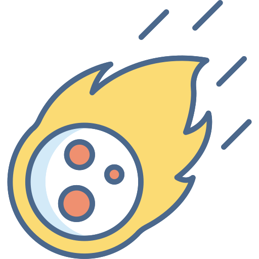 meteoryt Generic Outline Color ikona