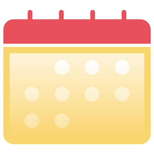 kalendarz Generic Outline Gradient ikona