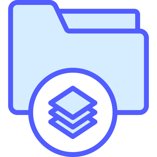 warstwy Generic Blue ikona