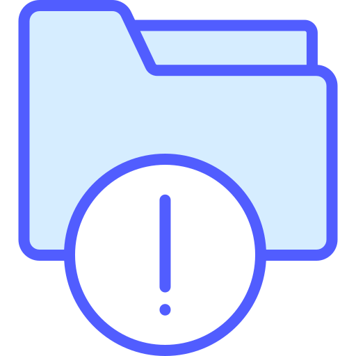 Exclamation mark Generic Blue icon