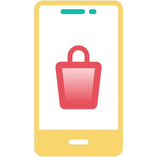 Мобильный шоппинг Generic Outline Gradient иконка