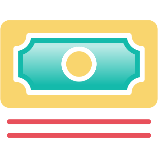 Cash Generic Outline Gradient icon