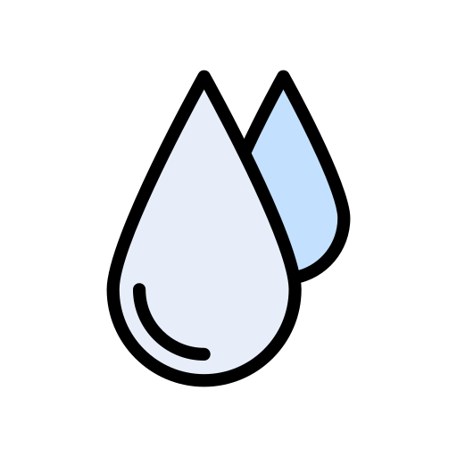 wassertropfen Vector Stall Lineal Color icon