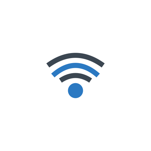 wifi-signaal Generic Blue icoon