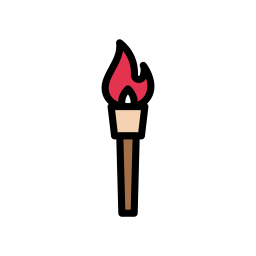 Torch Vector Stall Lineal Color icon