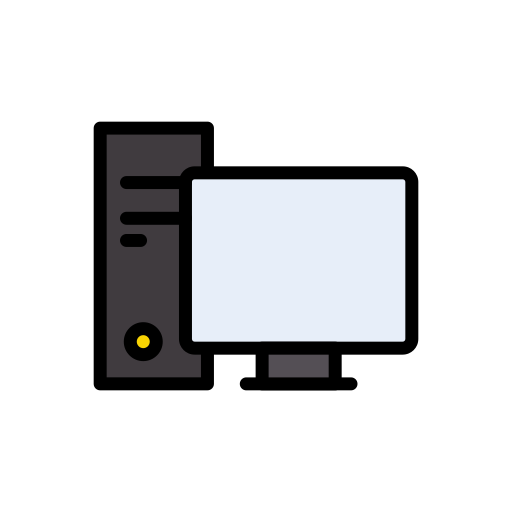 escritorio Vector Stall Lineal Color icono