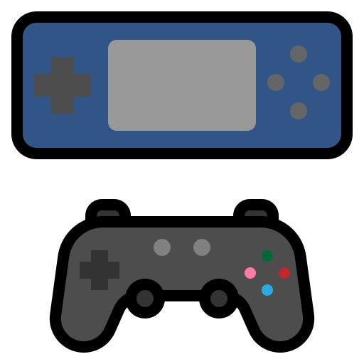 게임 플레이 Generic Outline Color icon