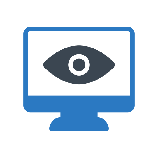 Eye test Generic Blue icon