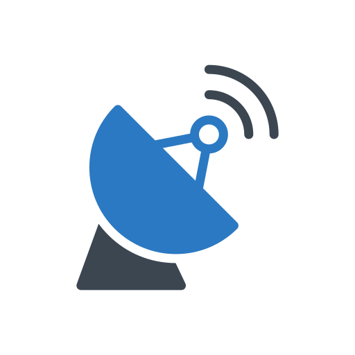 parabole de signal Generic Blue Icône