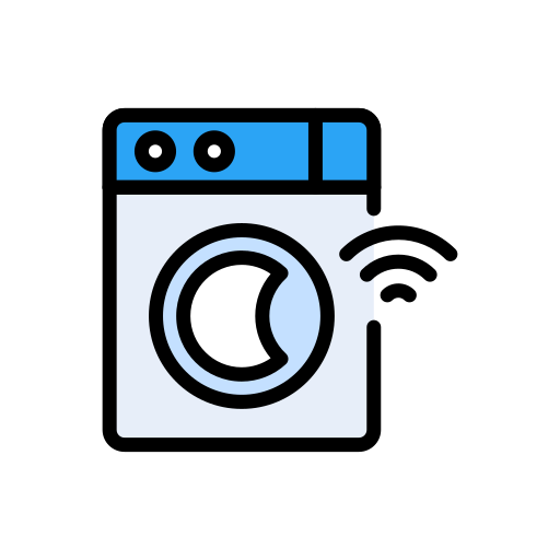 lavadora inteligente Vector Stall Lineal Color icono