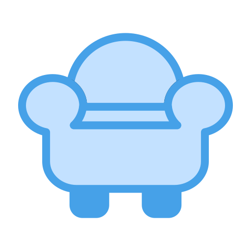 Armchair Generic Blue icon