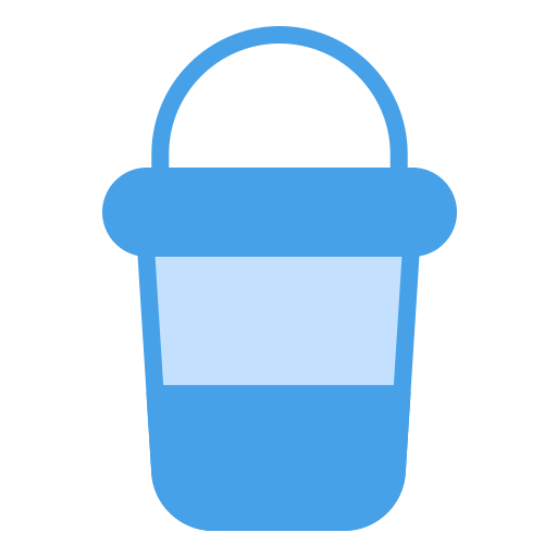 cubo de agua Generic Blue icono