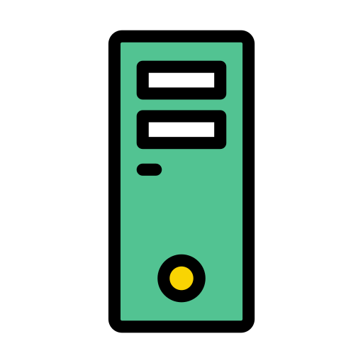 デスクトップコンピューター Vector Stall Lineal Color icon