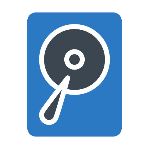 データストレージ Generic Blue icon