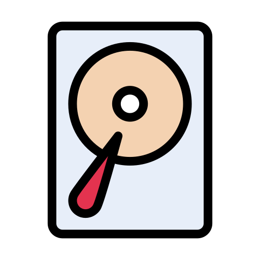 Data storage Vector Stall Lineal Color icon