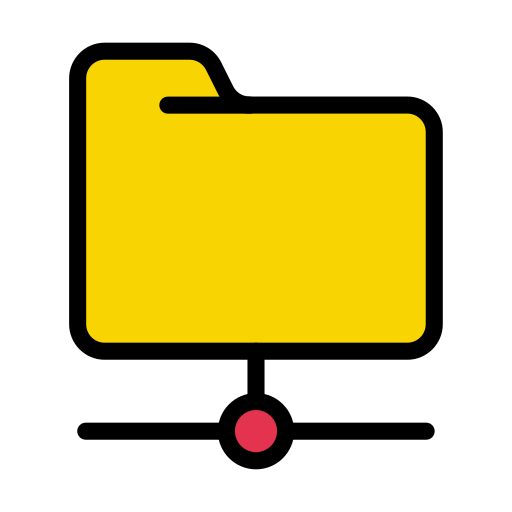 ファイルストレージ Vector Stall Lineal Color icon