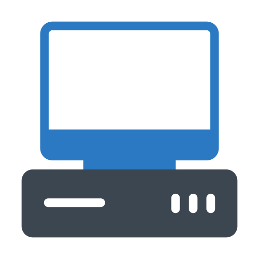 desktop-scherm Generic Blue icoon