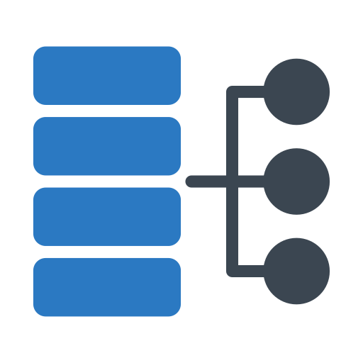 데이터 서버 Generic Blue icon