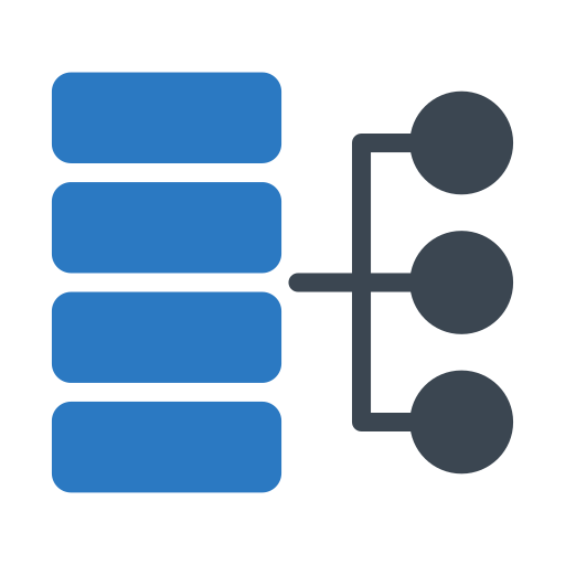 Data server Generic Blue icon