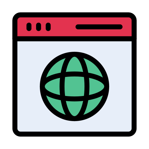 Browser Vector Stall Lineal Color icon