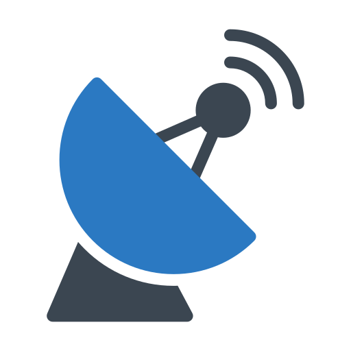 antenne satellite Generic Blue Icône