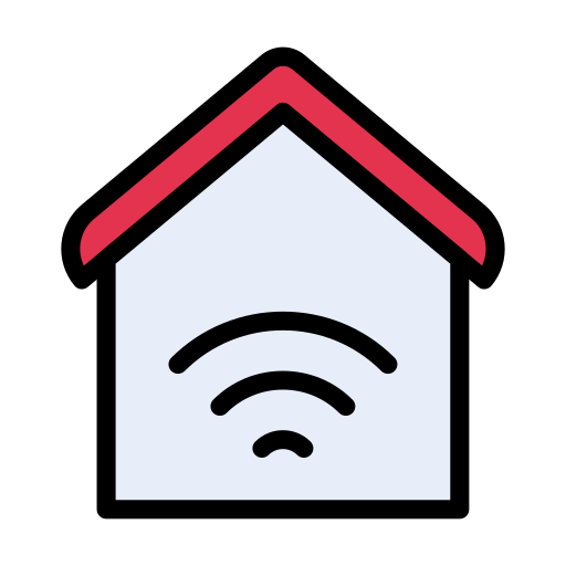 Home network Vector Stall Lineal Color icon