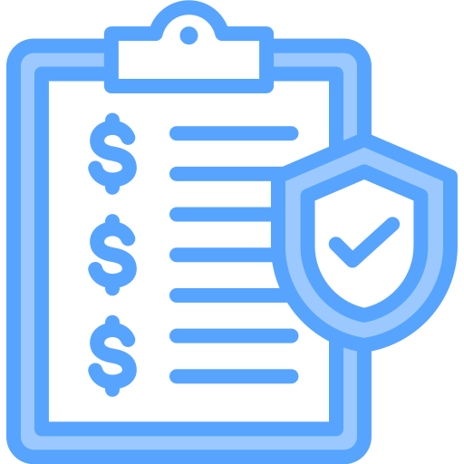 Insurance policy Generic Blue icon