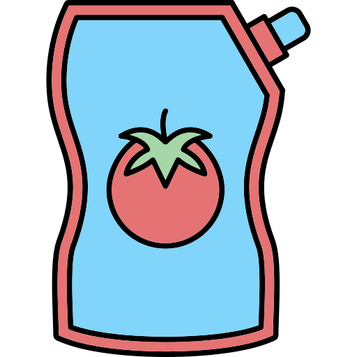 ketchup Generic Thin Outline Color icon