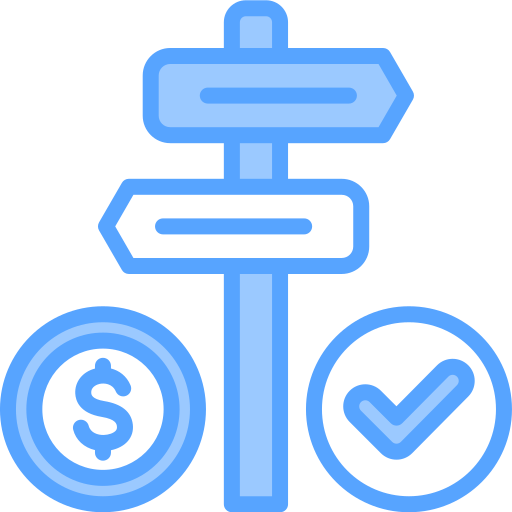 Financial guide Generic Blue icon