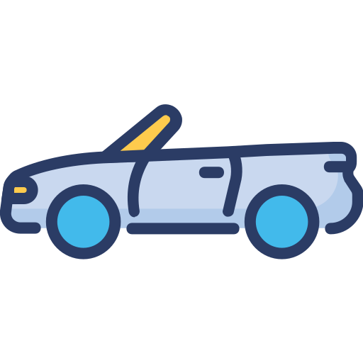 オープンカー Generic Outline Color icon