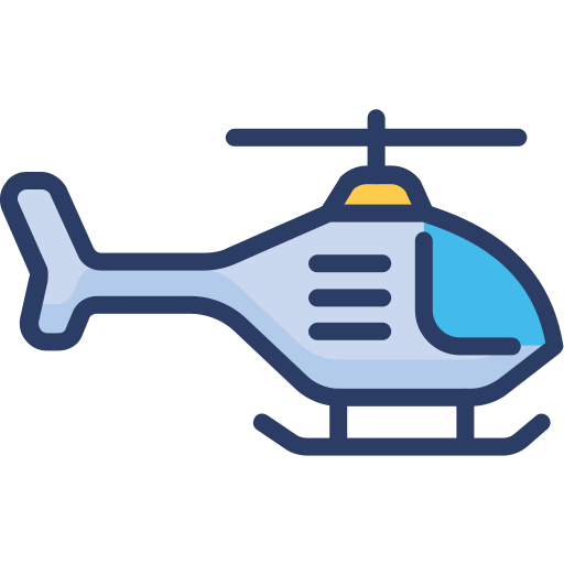 Heliciopter Generic Outline Color icon