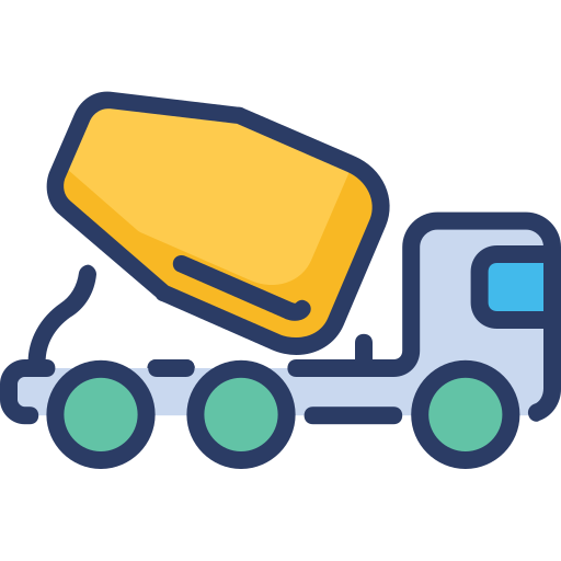 Cement truck Generic Outline Color icon