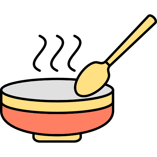 Soup Generic Thin Outline Color icon