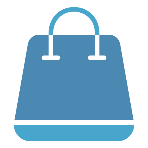 sac de courses Generic Blue Icône
