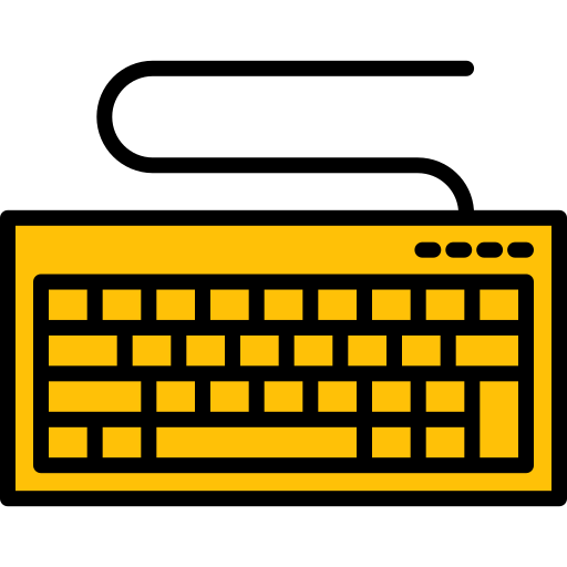 キーボード Generic Outline Color icon