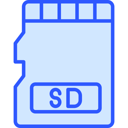 Sd card Generic Blue icon