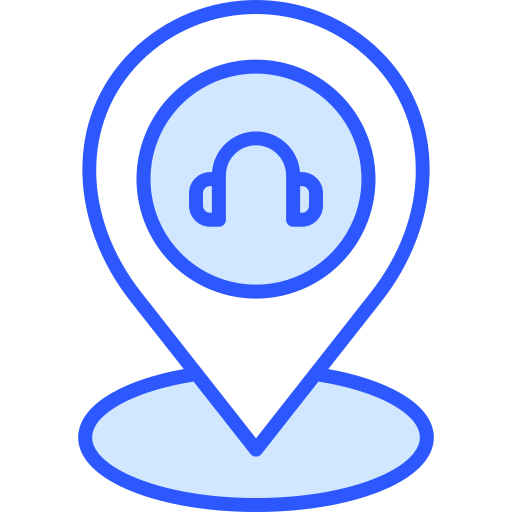oortelefoon Generic Blue icoon