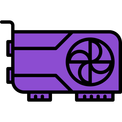 Graphics card Generic Outline Color icon