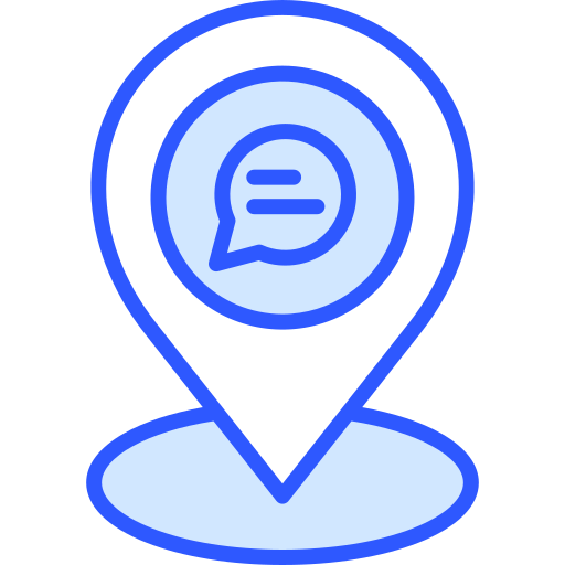 Chat bubble Generic Blue icon