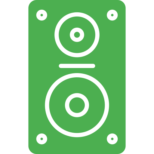 luidsprekerbox Generic Flat icoon