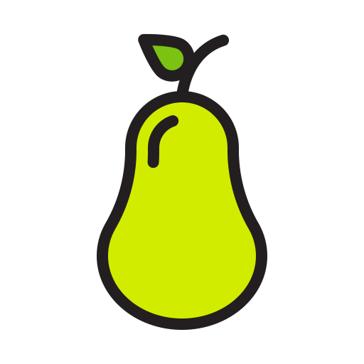 梨 Generic Outline Color icon
