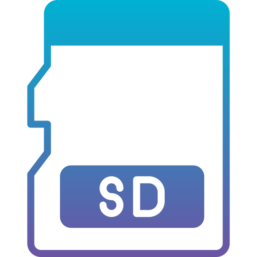 sd-kaart Generic Flat Gradient icoon