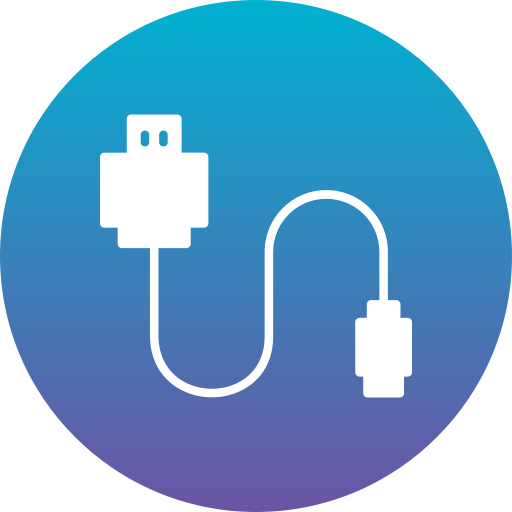 usb-кабель Generic Flat Gradient иконка