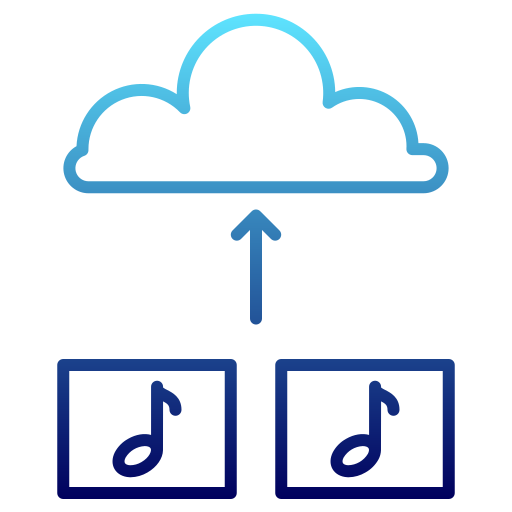 hochladen Generic Gradient icon