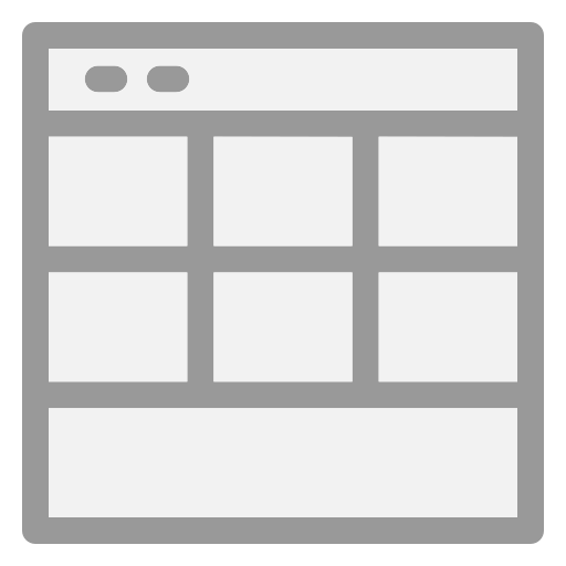 layout Generic Grey icon