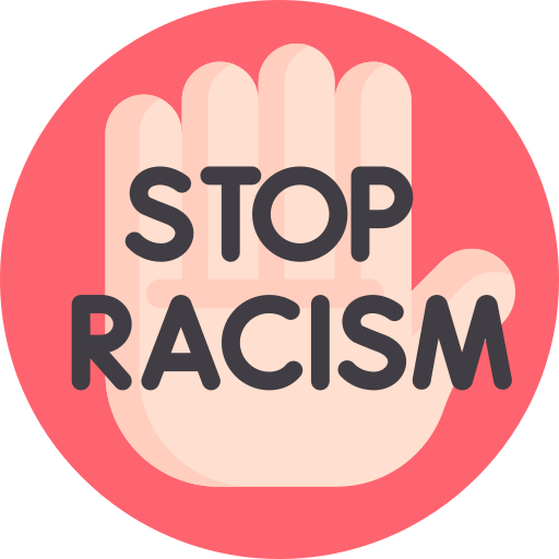 stoppen met racisme Detailed Flat Circular Flat icoon