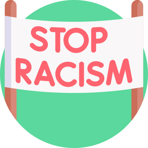 stoppen met racisme Detailed Flat Circular Flat icoon